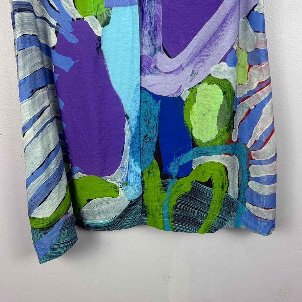Claire Desjardins Abstract Wearable Art Sleeveless Tunic Top - Size M - Picture 9 of 14